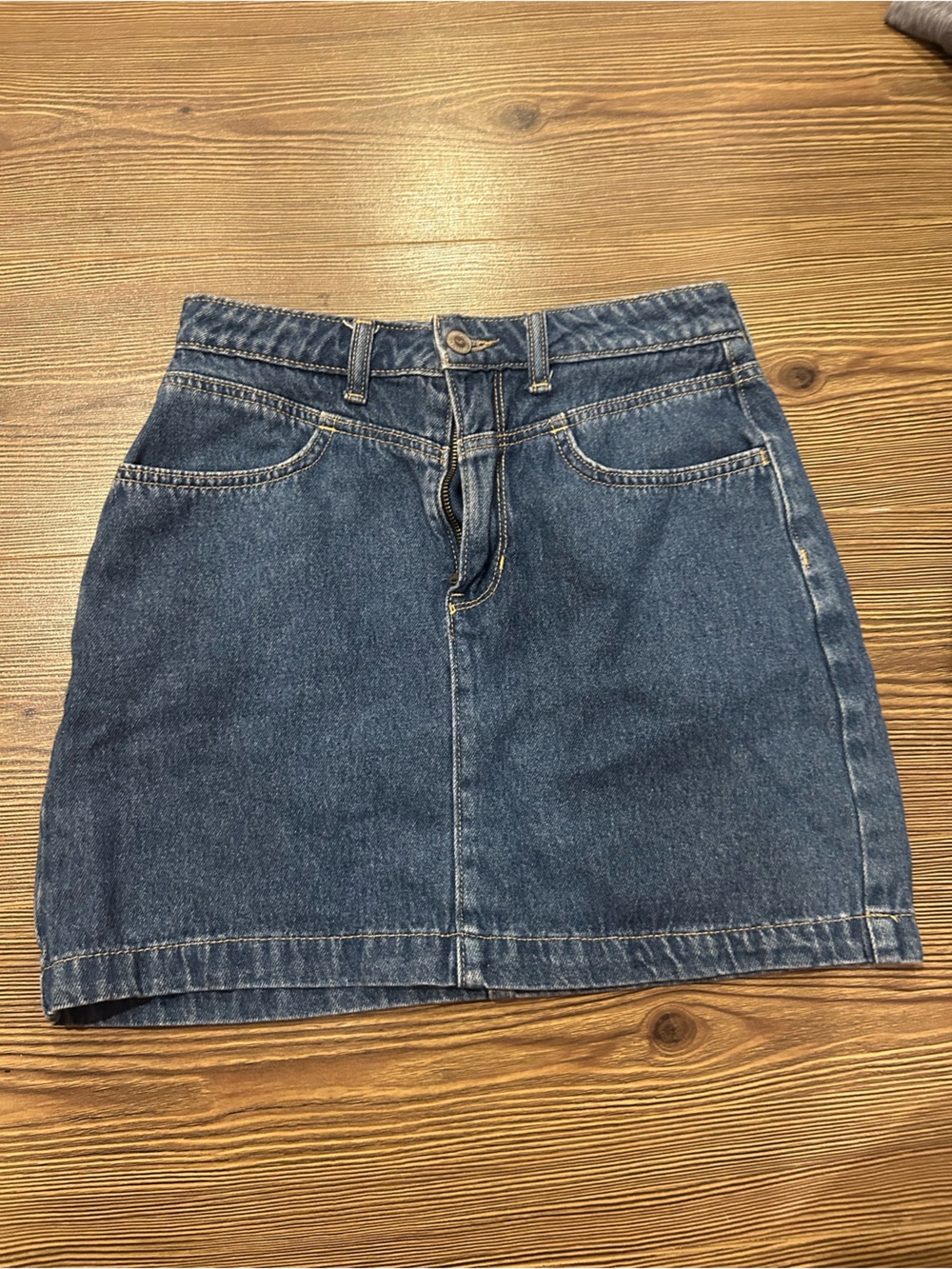Hollister Light Wash Blue Denim Skirt